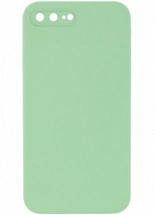 Чехол silk square full camera protective (aa) no logo для apple iphone 7 plus/8 plus (5.5") мятный / mint