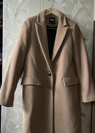 Пальто zara з вовною