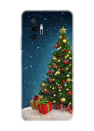 Чохол для xiaomi redmi note 10 pro/10 pro max ялинка з подарунками (принт 159)