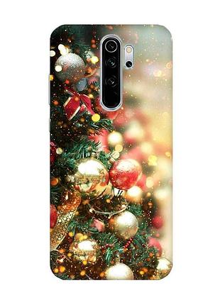 Чехол на xiaomi redmi note 8 pro рождественская ёлка (новогодний принт 161)