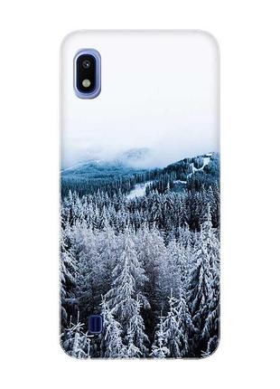 Чохол на samsung galaxy a10 (2019) a105 зимовий ліс (принт 164)