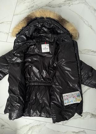 Куртка жіноча зимова під moncler чорна розмір m