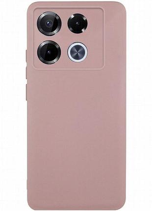 Чехол tpu getman liquid silk full camera для infinix note 40 pro 4g розовый / pink sand