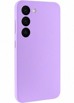 Чехол silicone cover lakshmi full camera (aaa) для samsung galaxy s23 сиреневый / dasheen