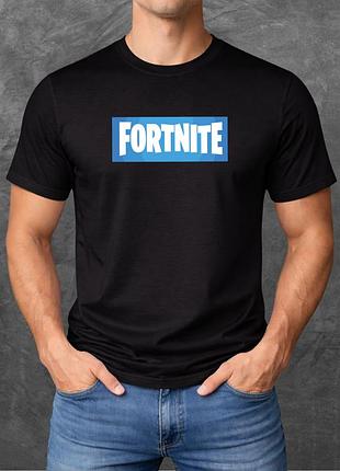 Футболка унісекс з принтом fortnite фортнайт базова чорна xs