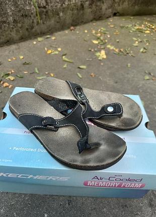 В'єтнамки жіночі skechers чорні