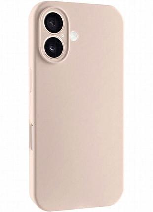 Чехол silk full camera protective (aa) no logo для apple iphone 16 (6.1") розовый / pink sand