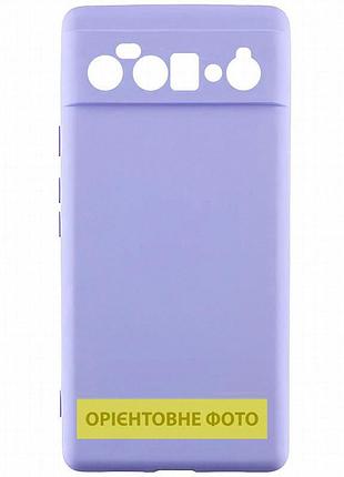 Чехол tpu getman liquid silk full camera для google pixel 10 сиреневый / light purple