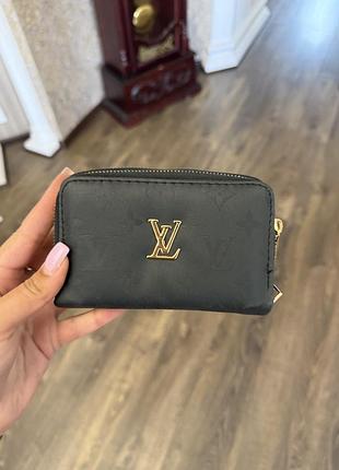 Гаманець жіночий louis vuitton чорний на змійці