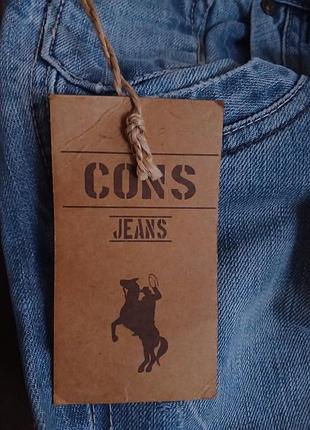 Джинси чоловічі cons jeans company, прямі, вінтаж, розмір l, блакитні