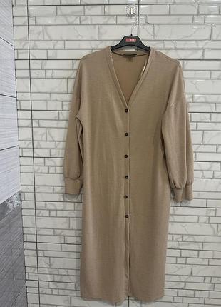Подовжена сукня-кардиган у рубчик primark size l