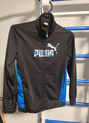 Кофта спортивна для хлопчика puma чорно-синя 152