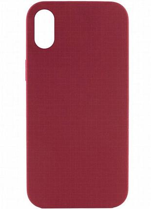 Чехол silk full protective (aa) no logo для apple iphone x / xs (5.8") бордовый / maroon