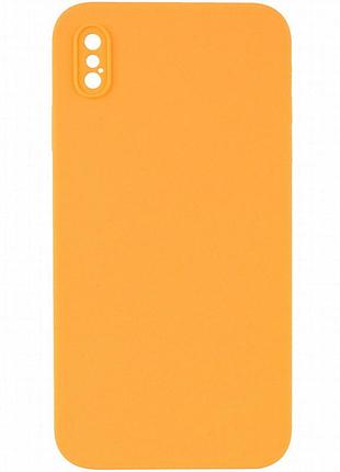 Чехол silk square full camera protective (aa) no logo для apple iphone xs max (6.5") оранжевый / papaya