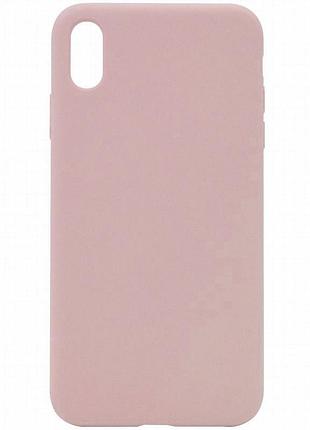 Чехол silk full protective (aa) no logo для apple iphone x / xs (5.8") розовый / pink sand