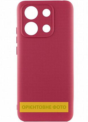 Чехол tpu getman liquid silk full camera для xiaomi redmi a1+ / poco c50 / a2+ бордовый / marsala