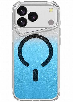 Чехол tpu+pc gear4 crystal palace shine with magnetic fit для apple iphone 17 pro max / 18 pro max blue