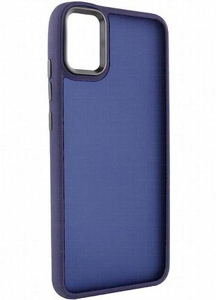 Чехол tpu+pc lyon frosted для samsung galaxy a51 deep navy