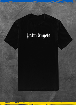 Футболка унісекс palm angels футболка з бавовни базова чорний, m