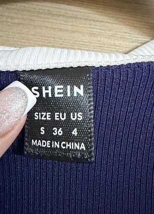 🥰 сукня поло в рубчик shein s 3