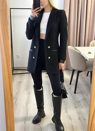 Твідовий приталений піджак🖤 4