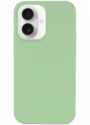 Чехол silk full protective (aa) no logo для apple iphone 16 (6.1") мятный / mint