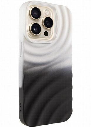 Чехол tpu colorwave для apple iphone 15 pro max (6.7") white / black
