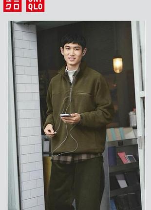 Флісовий пуловер uniqlo