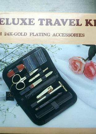 Маникюрный набор deluxe travel kit 24-r gold plating