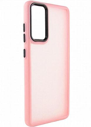 Чехол tpu+pc lyon frosted для motorola moto g22 pink