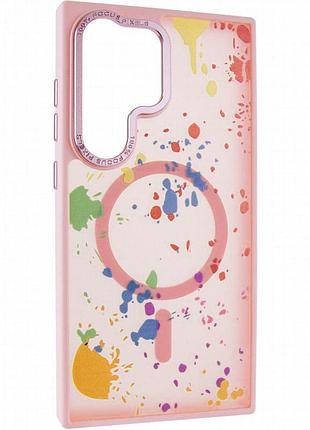 Чехол tpu+pc flush with magnetic fit для samsung galaxy s25 ultra baby pink