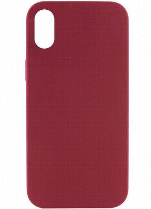 Чехол silk full protective (aa) no logo для apple iphone xs max (6.5") бордовый / maroon