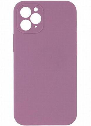 Чехол silk square full camera protective (aa) no logo для apple iphone 11 pro (5.8") лиловый / lilac pride