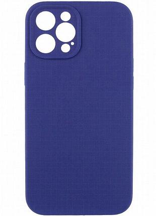 Чехол silk full camera protective (aa) no logo для apple iphone 12 pro max (6.7") синий / deep navy