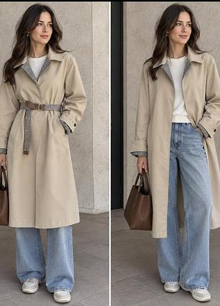 Тренч прямого кроя от zara р.м может пойти и на л