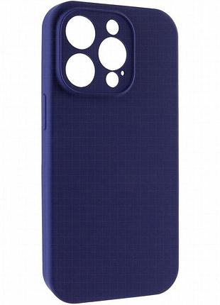 Чехол silk full camera protective (aa) no logo для apple iphone 15 pro (6.1") синий / deep navy