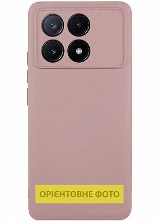 Чехол tpu getman liquid silk full camera для xiaomi poco x6 / note 13 pro 5g розовый / pink sand