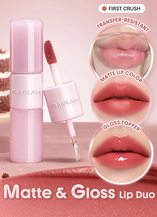 Помада для губ sheglam mood switch matte &amp; gloss lip duo - 115 first crush (6280-115)