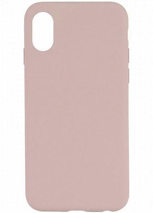 Чехол silk full protective (aa) no logo для apple iphone x / xs (5.8") розовый / chalk pink