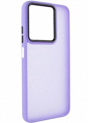 Чехол tpu+pc lyon frosted для infinix hot 40i / spark go 2024 / spark 20 purple