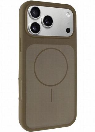 Чехол silk duo color (aa) no logo with magnetic fit для apple iphone 17 pro max / 18 pro max (6.9") brown