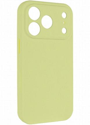 Чехол silk full camera protective (aa) no logo для apple iphone 17 pro / 18 pro (6.3") желтый / mellow yellow
