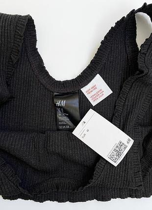 Базовий топ в рубчик h&amp;m 6