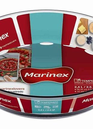 Форма д/запекания скл. круглое 2,4л 6495 тм marinex