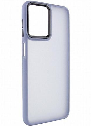 Чехол tpu+pc lyon frosted для motorola moto g14 sierra blue