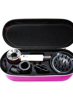 Сумка для хранения фена dyson supersonic hd01- hd16 с насадками каркасная розовая ( код: ibh063p )