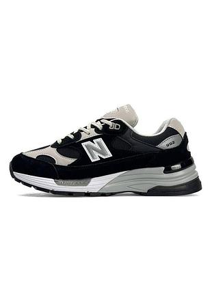 Мужские кроссовки new balance 992 black beige