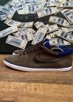Кеди чоловічі nike темно-коричневі, розмір 44, устілка 28 см