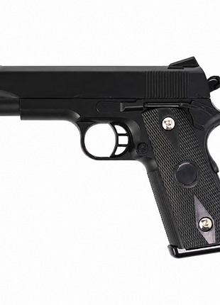Игрушечный металлический пружинный пистолет на пластиковых пульках 6мм colt m1911 | игрушечное оружие для мальчика