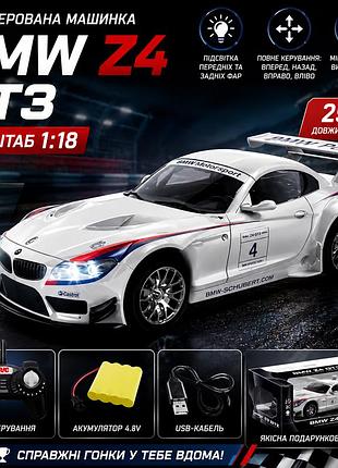 Радіокерована машина bmw z4 gt3 1:18 зі світними фарами